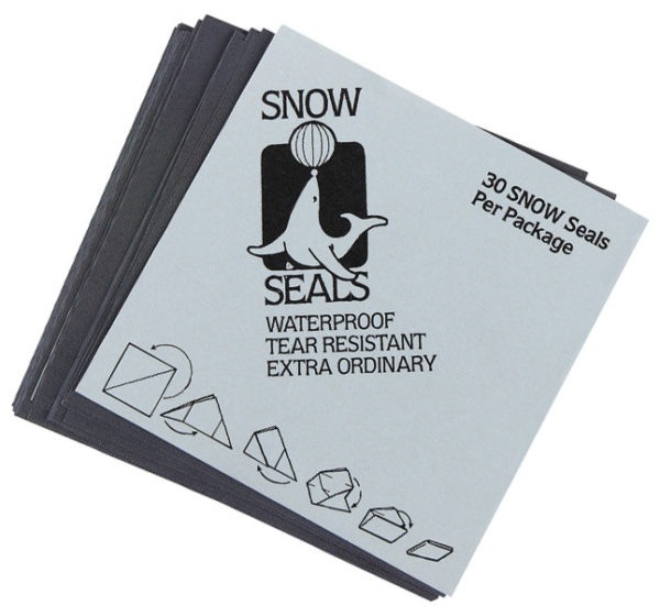 30 Mini Snow Seals - Black
