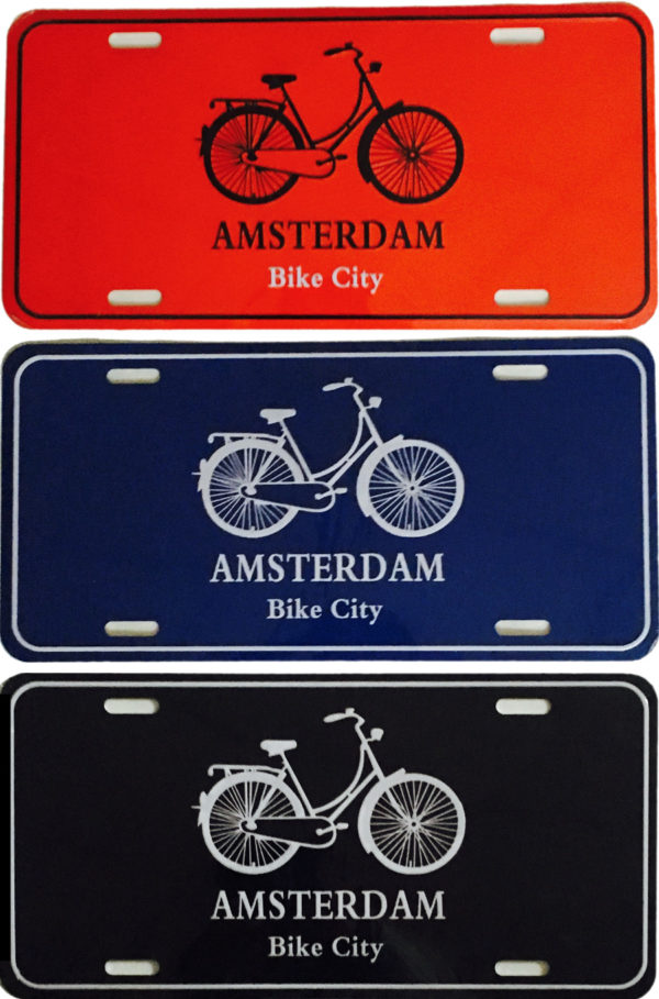 Amsterdam Bike City Number Plate