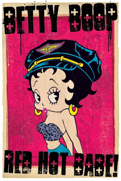 Betty Boop Red Hot Babe Poster