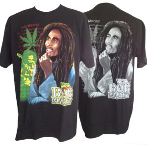 Bob Marley w Leaf T-Shirt