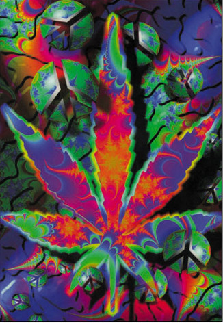 Cannabis Leaf Flag