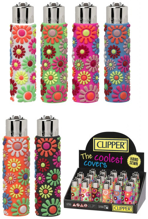 Clipper Micro Rubber Case Flowers