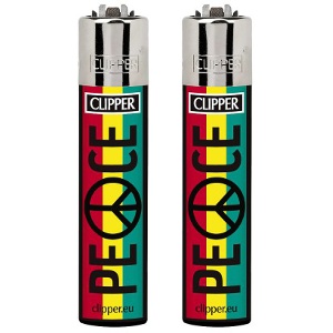Clipper Peace Symbol Rasta