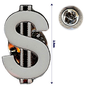 Enamel Pin Dollar Symbol