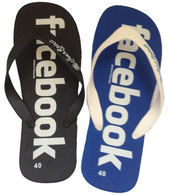 FaceBook Circles Flip-Flops