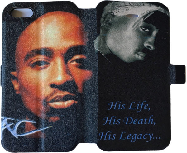 Flip Leather iPhone 5-5s Case Tupac.1
