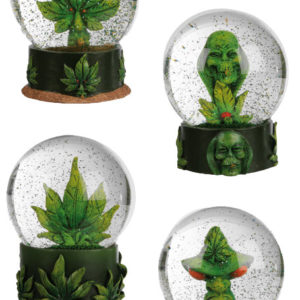 Glitter Globe Cannabis Cannabis Leaf