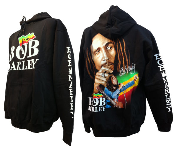 Hoodie Bob Marley Rasta Flag