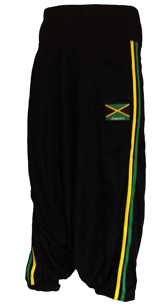 Jamaica Harem Pants w. Embroidered Flag