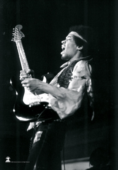 Jimi Hendrix Black & White
