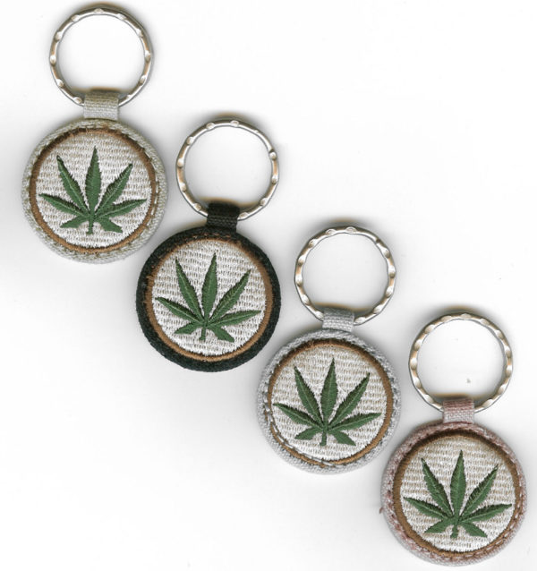 Key Ring Cannabis Leaf