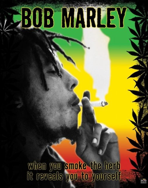 Mini Poster Bob Marley - Smoke Herb