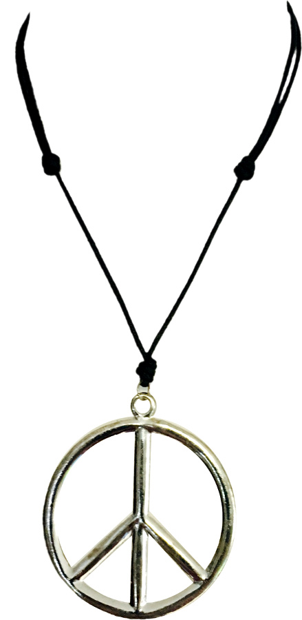 Necklace Giant Peace Symbol 9cm