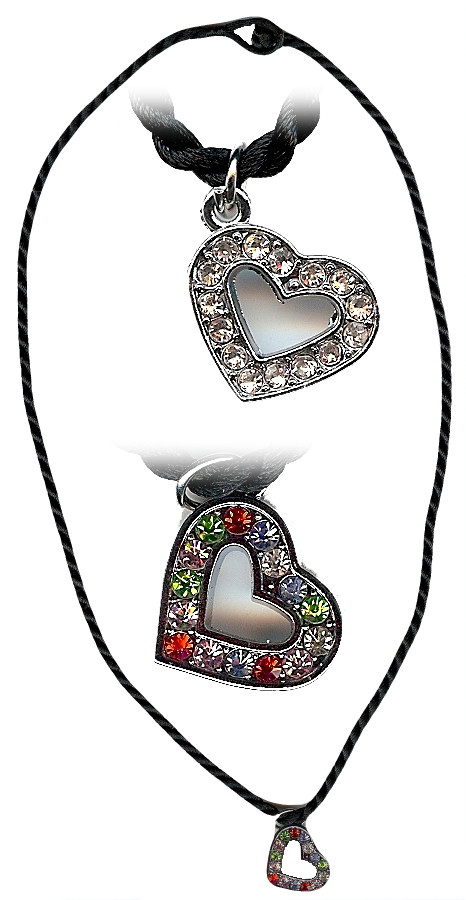 Necklace Mini Heart with Gems