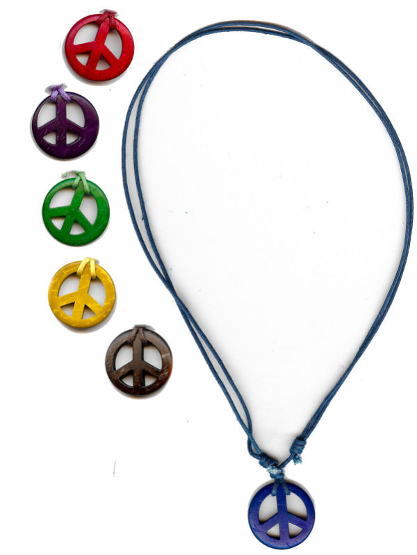 Necklace Mini Peace Symbol Pendant