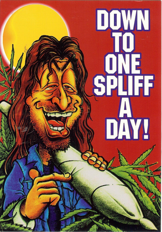 Postcard Down to One Spliff a Day