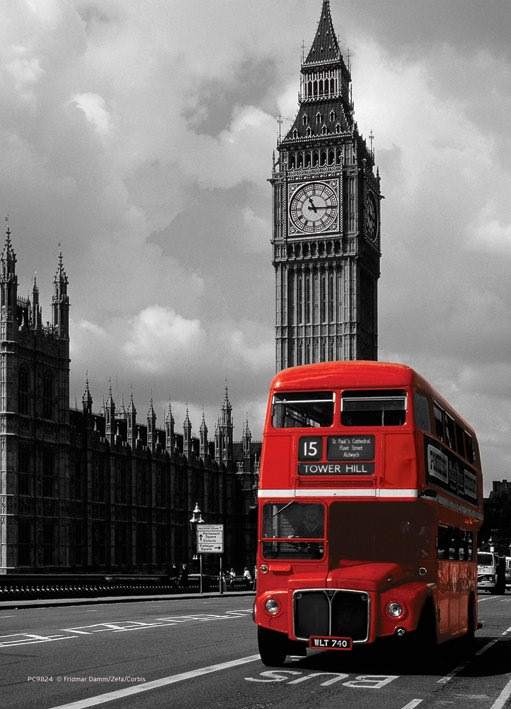 Postcard London Red Bus