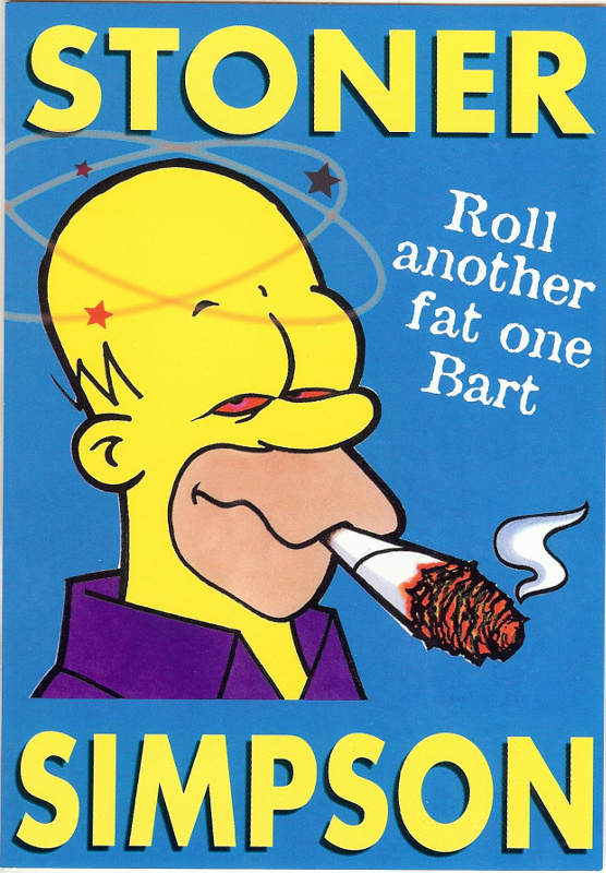 Postcard Stoner Simpson