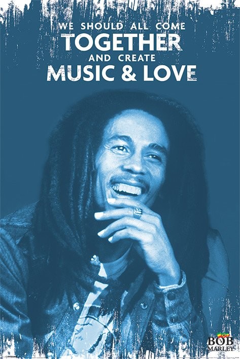 Poster Bob Marley Music and Love
