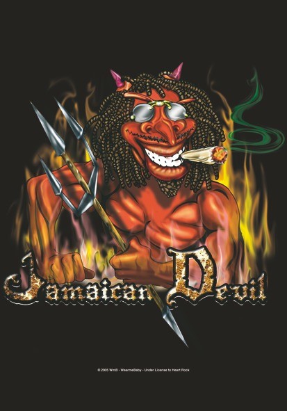 Rastaman Jamaican Devil Wall Flag
