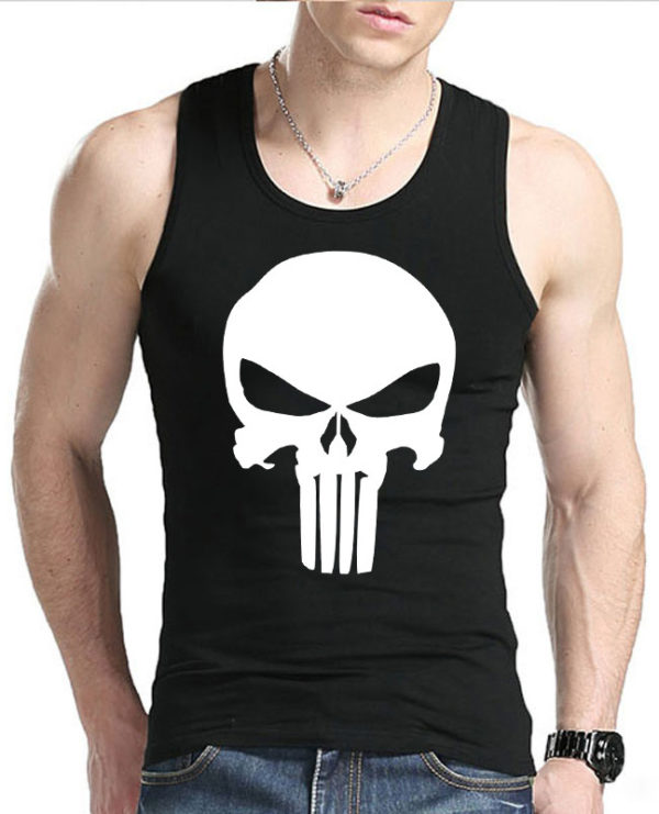 Sleeveless T-Shirt Skull The Punisher