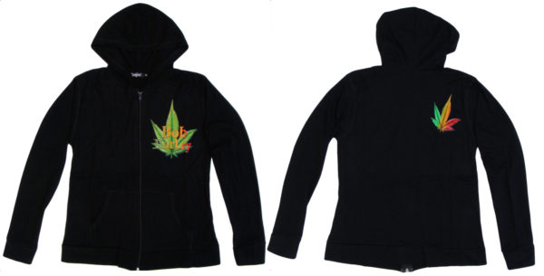 Woman Jacket Bob Marley & Marijuana Leaves T-Shirt