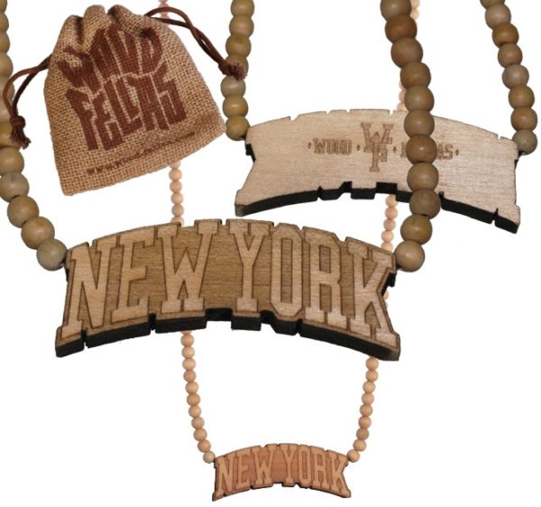 Wooden Pearl New York Necklace