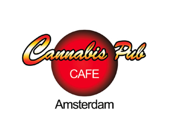 Amsterdam Cannabis Pub Cafe White Tee-Shirt