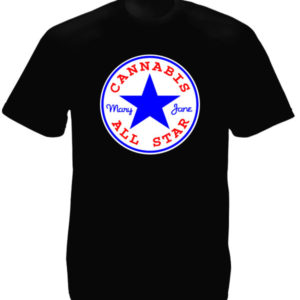 Converse Cannabis All Star Black Tee-Shirt