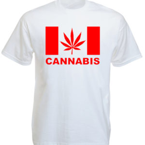 Canada Cannabis White Tee-Shirt