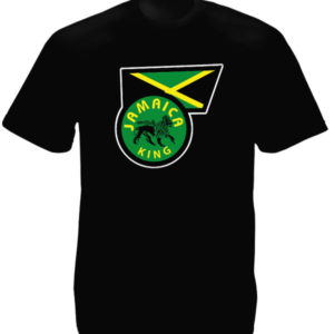 Jamaica Flag Jamaica King Black Tee-Shirt