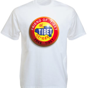 Free Tibet Friend of Tibet White Tee-Shirt