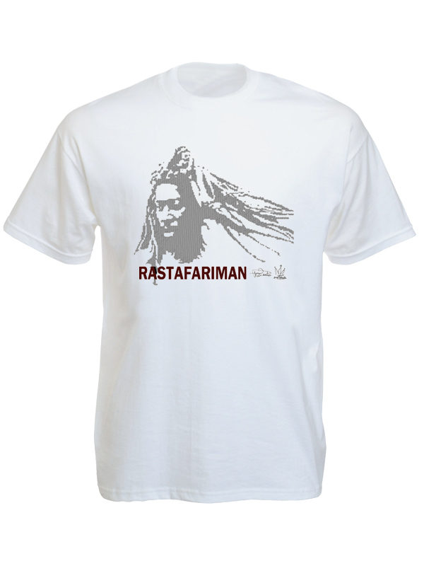 Rastafari Man White Tee-Shirt