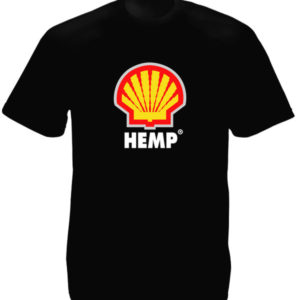 Hemp Shell Logo Black Tee-Shirt