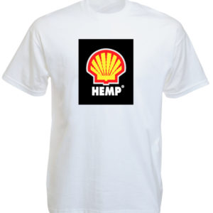 Hemp Shell Logo White Tee-Shirt