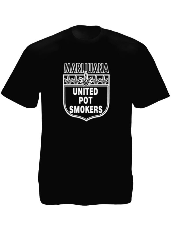 Marijuana United Pot Smokers Black Tee-Shirt