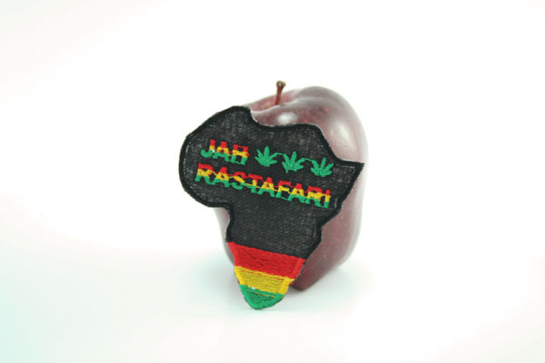 Rasta Patch Jah Rastafari Africa Design Embroidered Patch