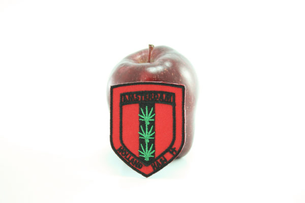Rasta Patch Amsterdam Holland Cannabis Design Embroidered Patch
