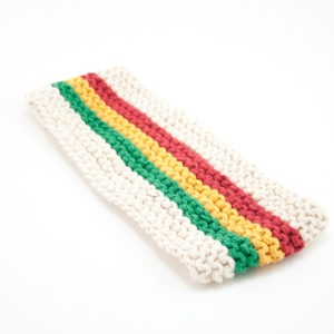 Rasta Headband Crochet for Dreadlocks Hair Green Yellow Red 3 Inches