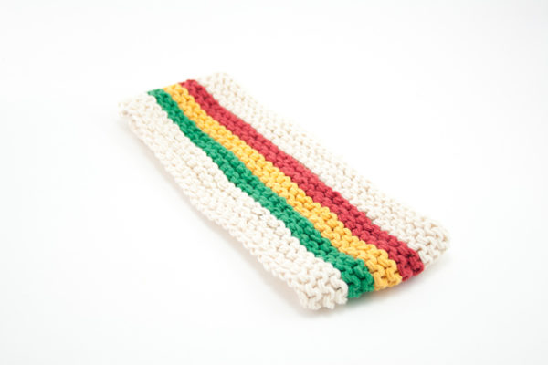 Rasta Headband Crochet for Dreadlocks Hair Green Yellow Red 3 Inches