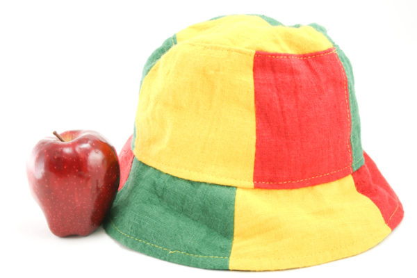 Bucket Hat Rasta Style Green Yellow Red Reggae Colors