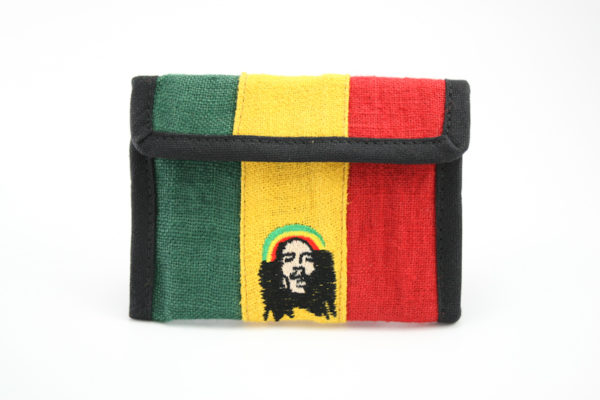 Wallet Bob Marley Zip 5x4 inches Front View