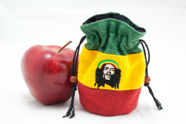Bob Marley Hemp Purse 4x5 inches