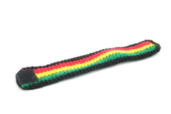 Rasta Shop Crochet Rasta Wristband 4 Colors Green Yellow Red Black 8x1.5 inches