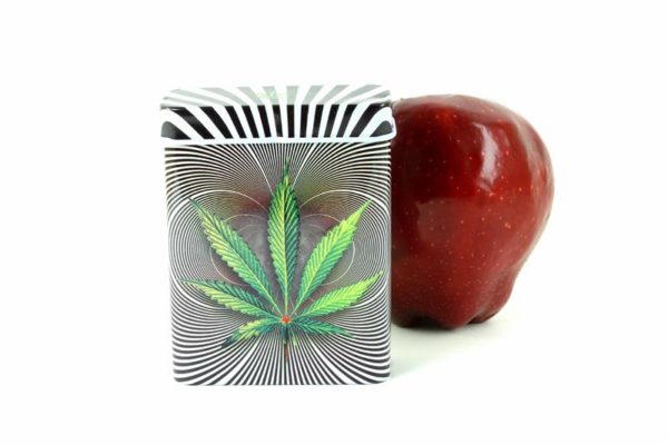 Rasta Cigarette Case Psycho Cannabis Leaf