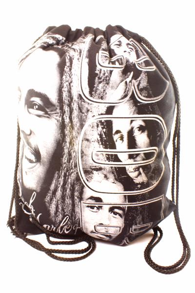 Rasta Drawstring Backpack Bob Marley Dreadlocks