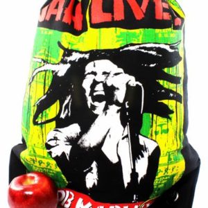 Rasta Drawstring Backpack Jah Live Bob Marley