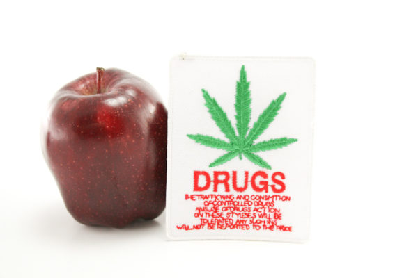 Rasta Patch Drugs Cannabis Leaf Embroidered Patch