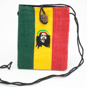 Bob Marley Hemp Passport Purse 3x5 inches