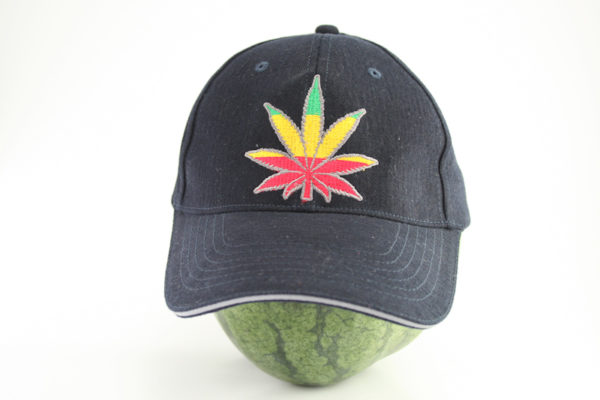 Marijuana Leaf Flexfit Black Cap